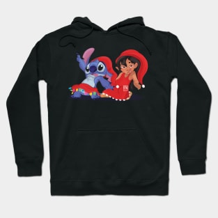 Merry STITCHMAS transparent Hoodie